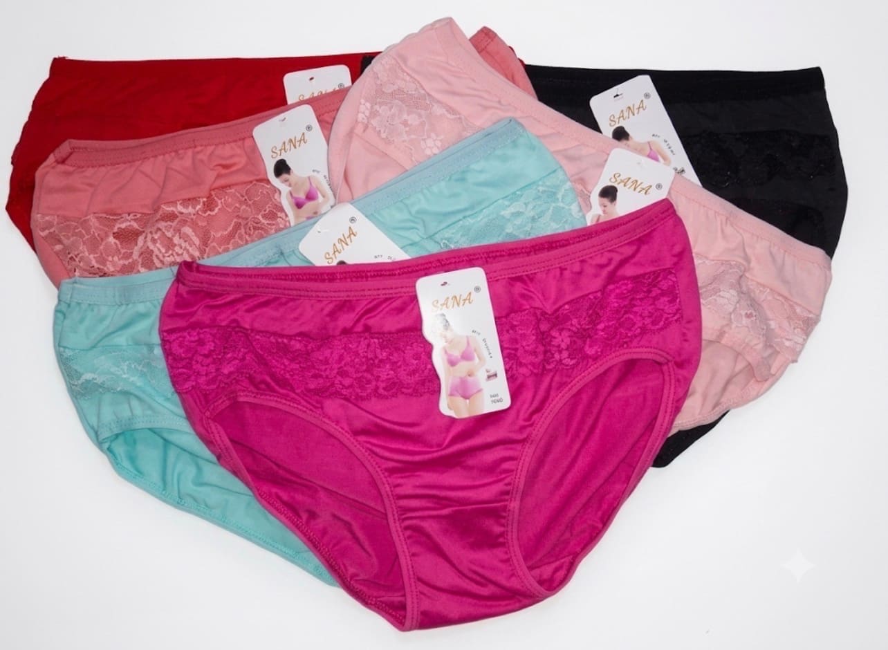 6 Piece Combo Sana Stretch panty synthetic panty soft panty