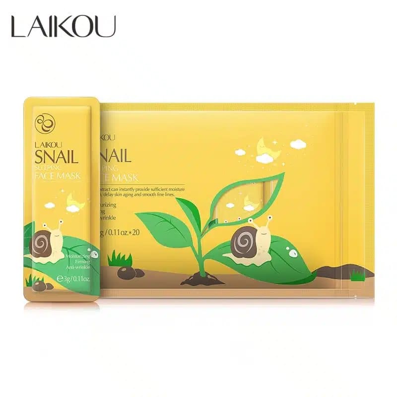 Laikou Snail Sleeping Mask -3gm -1 piece