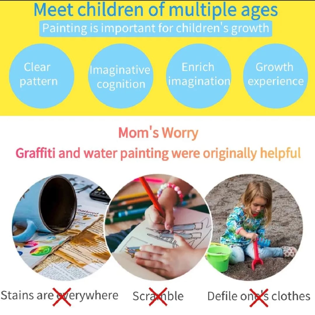 Magical Book Water Montessori Toys Reusable Coloring Book Magic Water Drawing Book Painting Drawing Toys Sensory Early Education