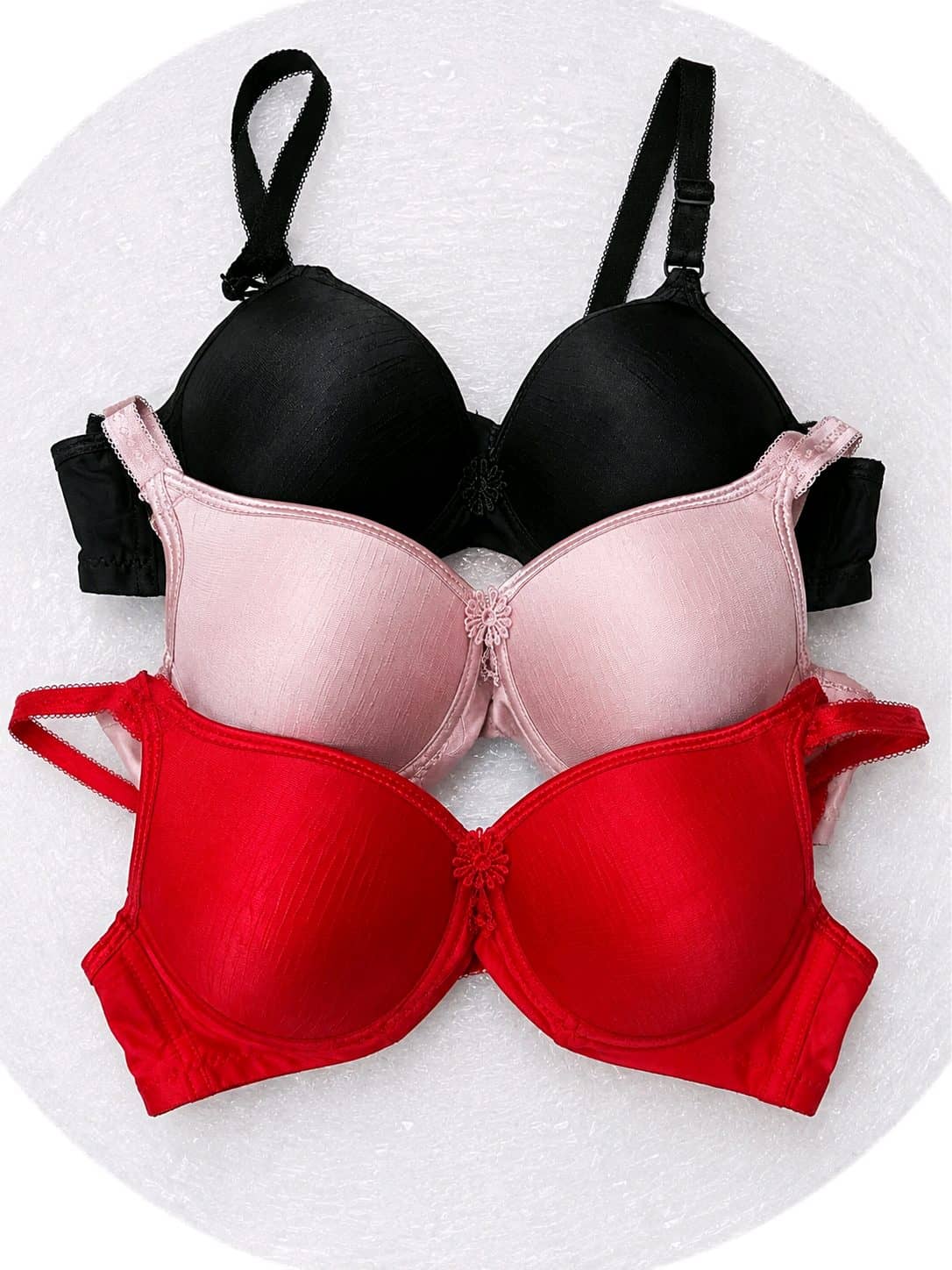 M Shape Foam Bra For Women - 1 Piece - Multicolor