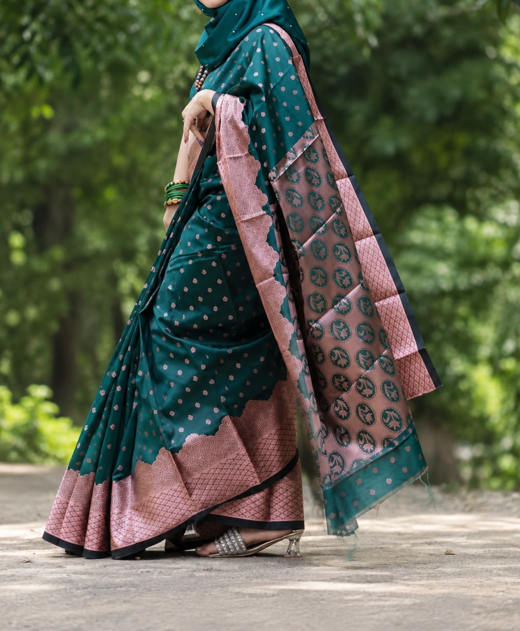 Premium Silk Katan Saree – Exclusive Design (Multiple Colors Avai