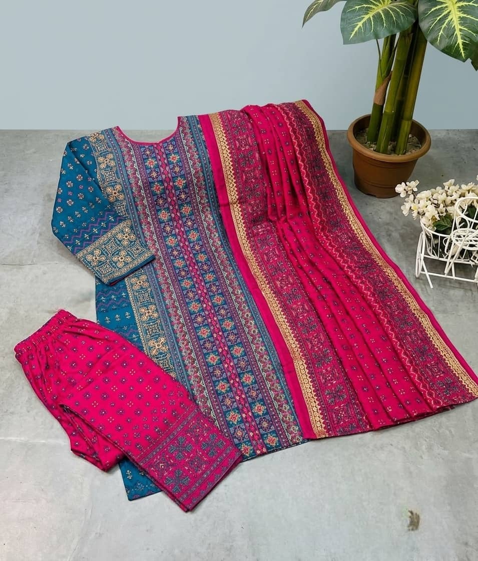 ANAYA HOOR Rigging Digital printed cotton  3 Piece