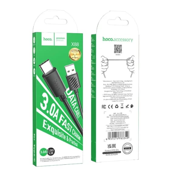 Hoco X88 Type C Fast Charging Cable