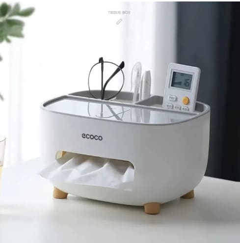 Style Tissue Box Holder Plastic Household Napkin Storage Box Practical Desk Organizer Office-BEST GADGETS