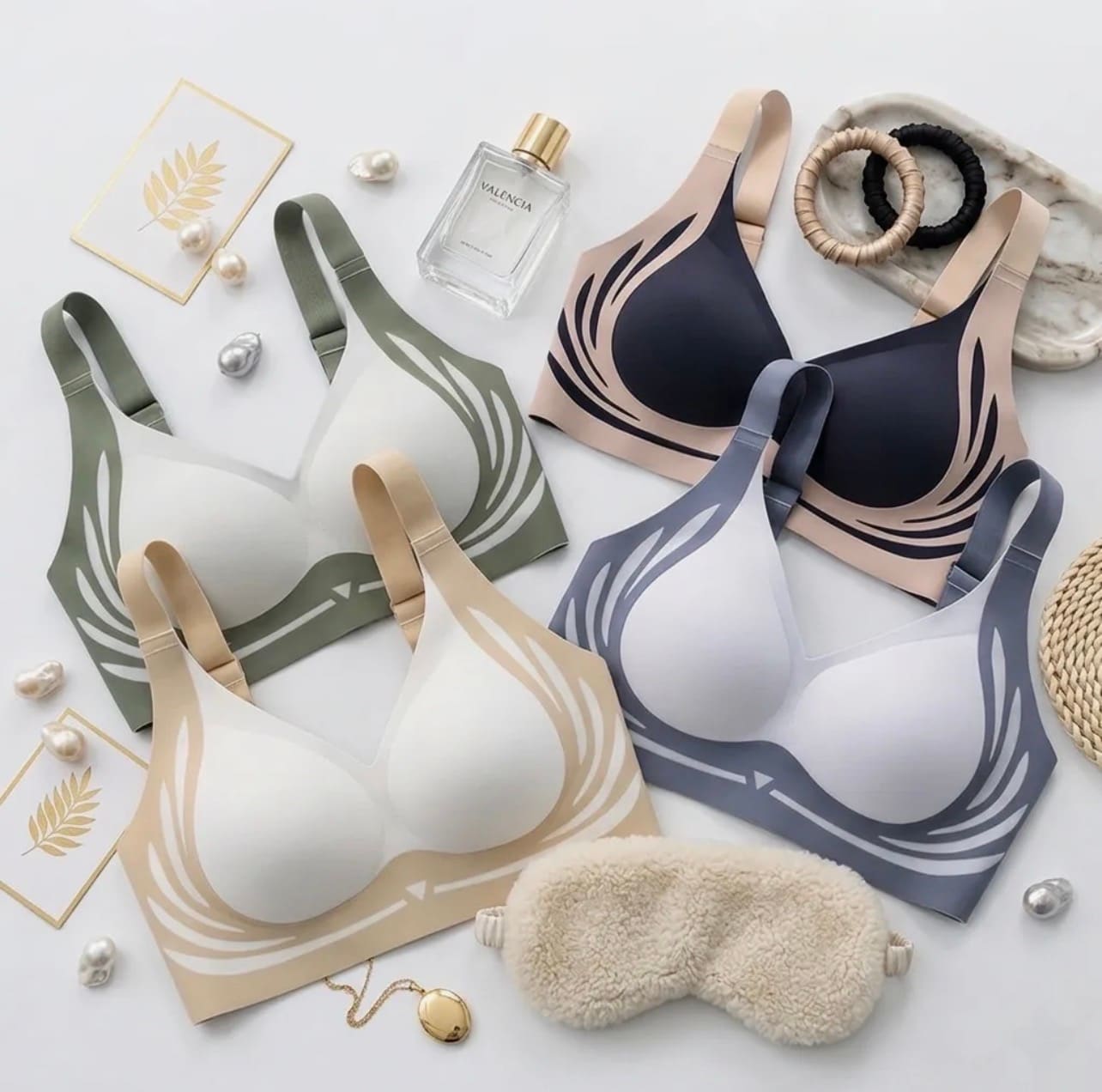 Comfort Fit Seamless Wireless Bra 1 Piece - Multicolor