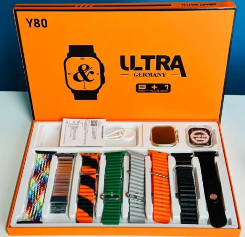 High-Performance - Y80 Ultra Smart Watch (8 + 1 Cover ) in Germany) - Reliable Accessory - Easy to Use - Dreamy Deals (1 protective cover )