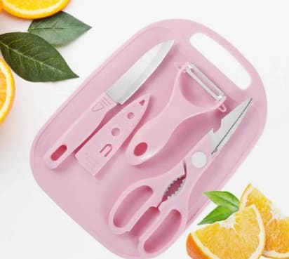 4 in 1 Fruit Knife Peeler Cutting Board Cutting Board Set