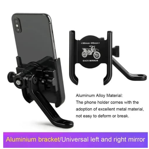 03-H2 High Quality Metal bike Mobile Holder Motorcycle Mobile Phone Bracket Mountain Bike Aluminum Alloy Mobile Phone Holder Mobile Stand