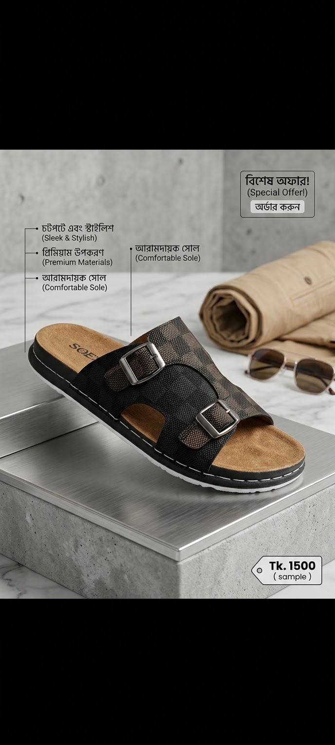 Casual slids sandal