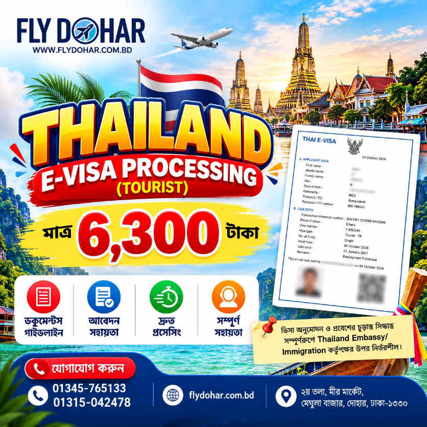 Thailand E-Visa Processing (Tourist)
