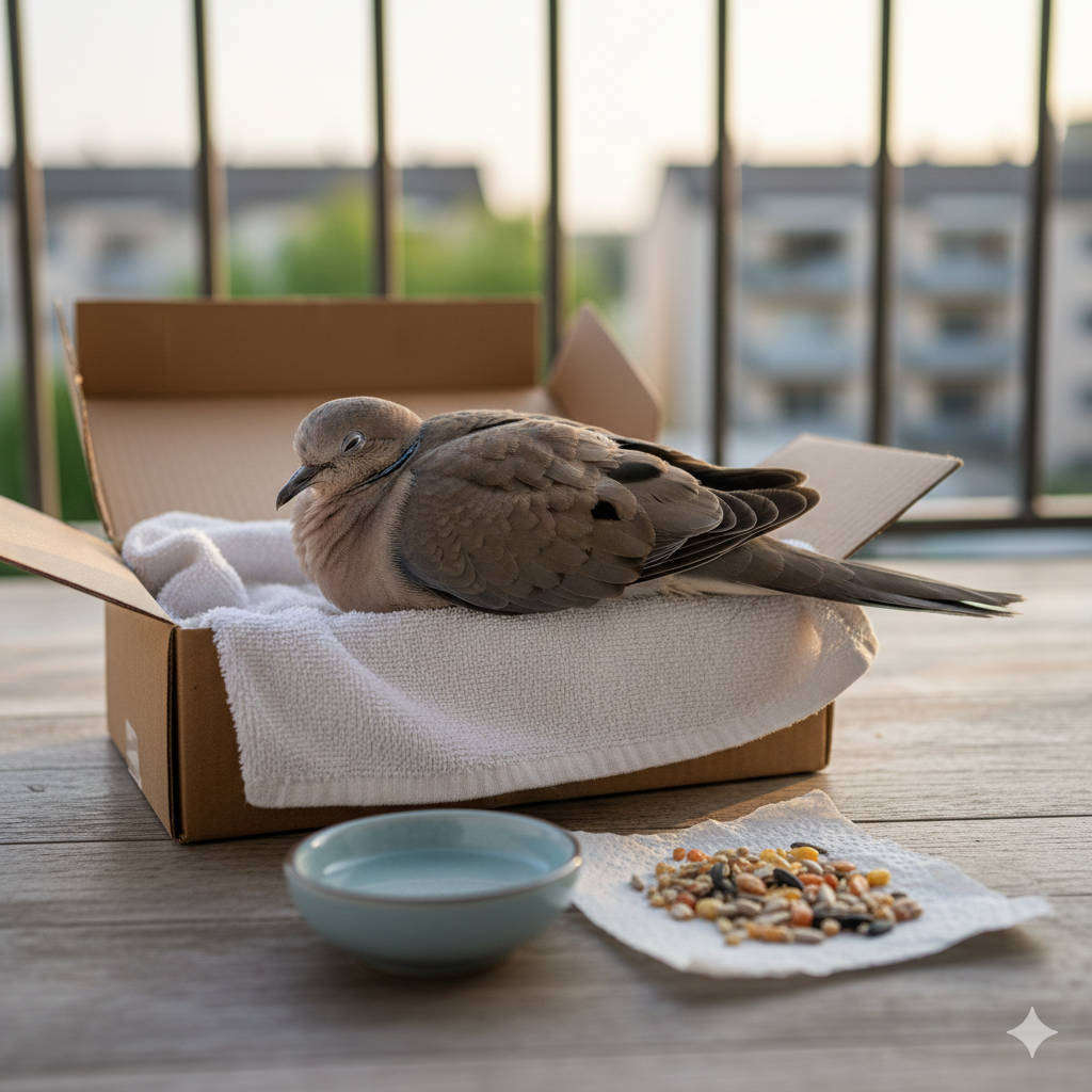 Kanadı Yaralı Kumru İçin Yardım