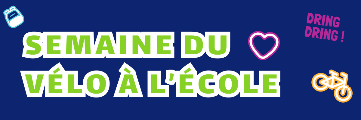 Bannière de l’application Semaine du vélo à l'école