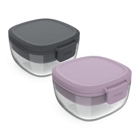 BENTGO ALL-IN-ONE GLASS SALAD CONTAINERS 2 PACK