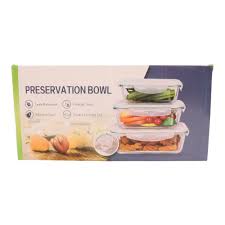 PRESERVATION GLASS BOWL  SET OF 3 