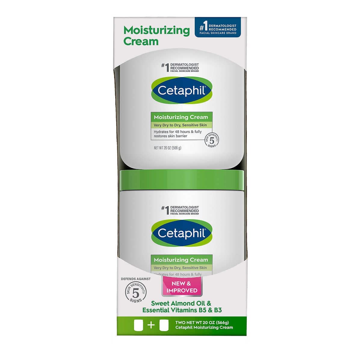 CETAPHIL MOISTURIZING CREAM ULTIMATE 20OZ + 16 OZ