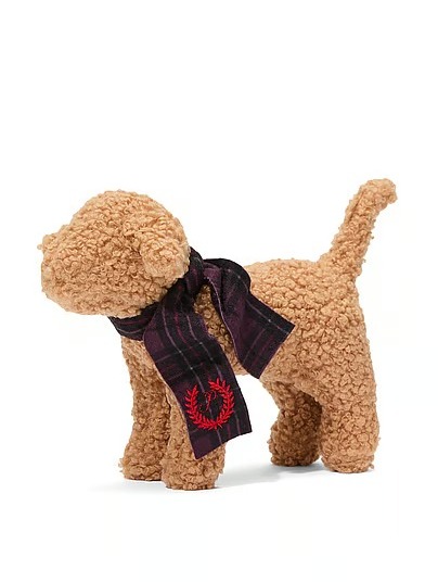 VICTORIA'S SECRET PINK ACC PLUSH DOG -- PCBEIGE