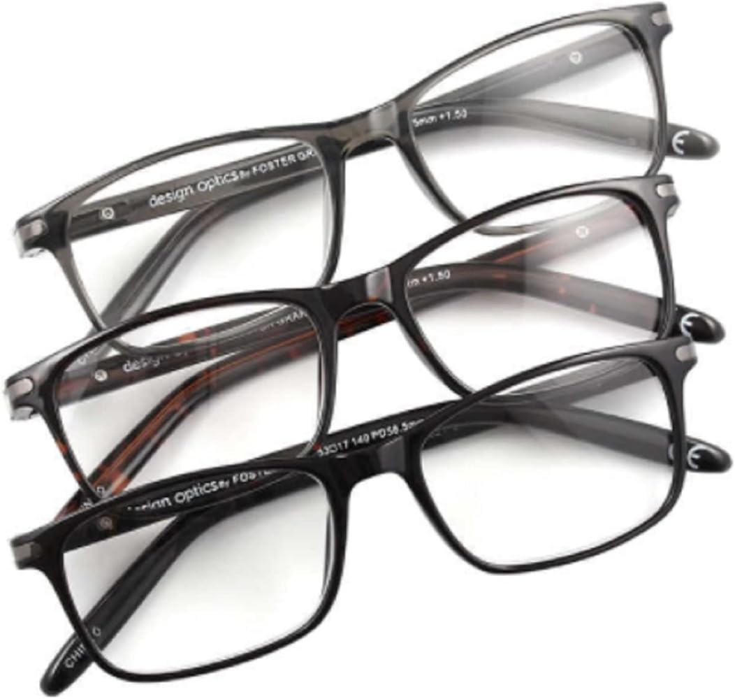 FOSTER GRANT FULL RIM METAL READERS +2.0.0