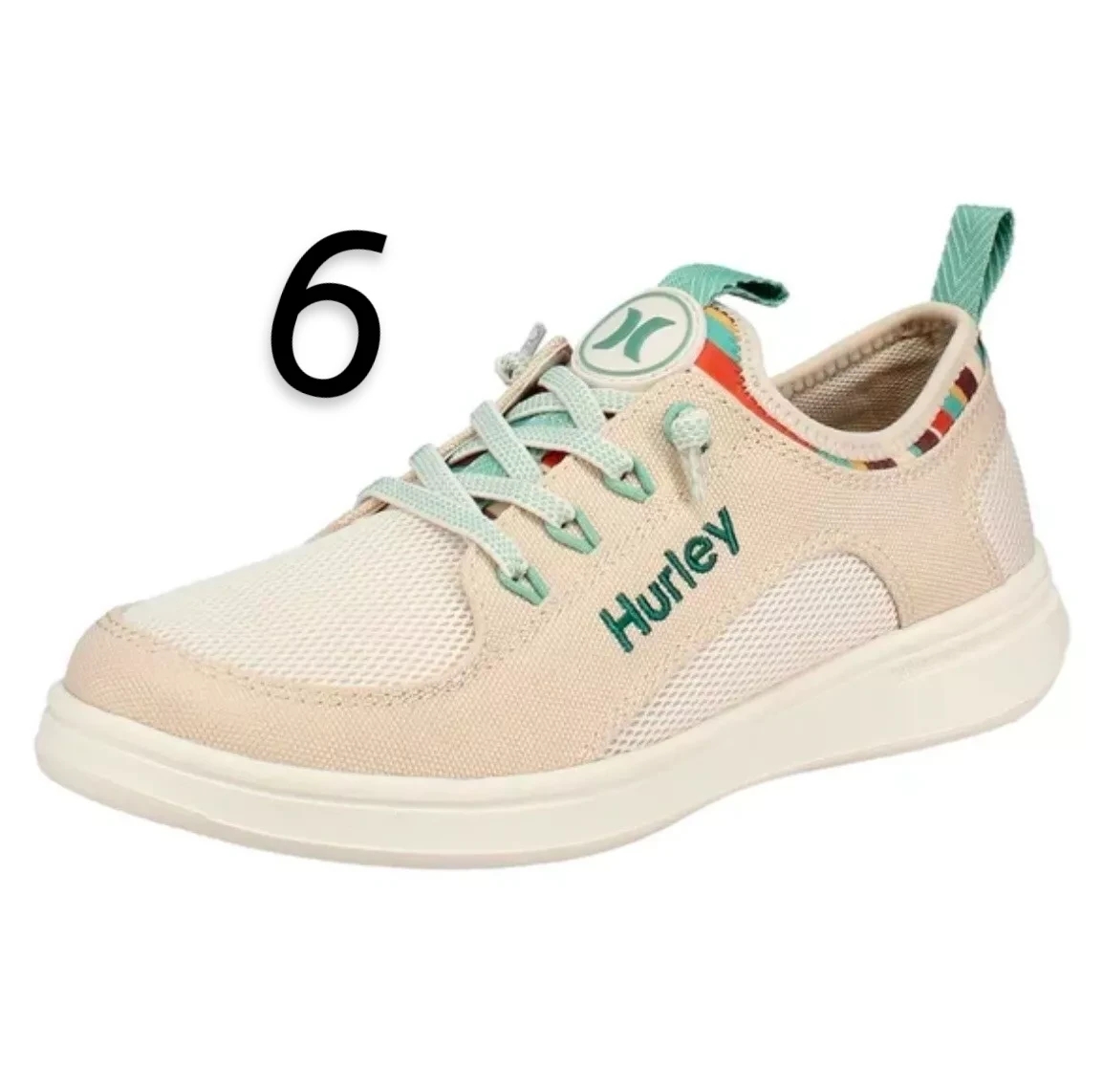 HURLEY CASTAIC WOMEN'S  SHOES BEIGE SIZE 6