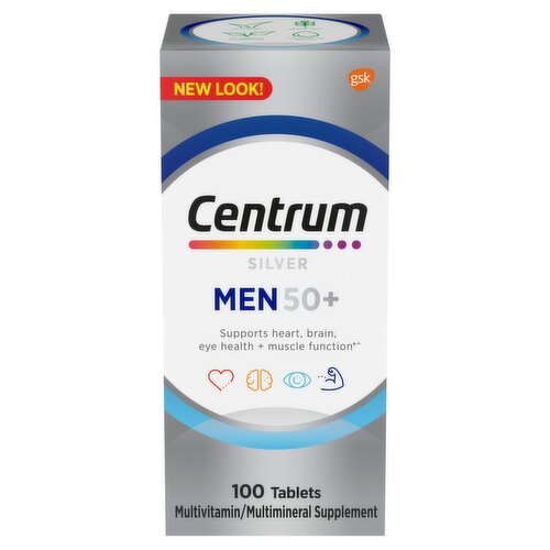 CENTRUM SILVER MEN 50+ MULTIVITAMIN/ MULTIMINERAL SUPPLEMENT 100 TABLES