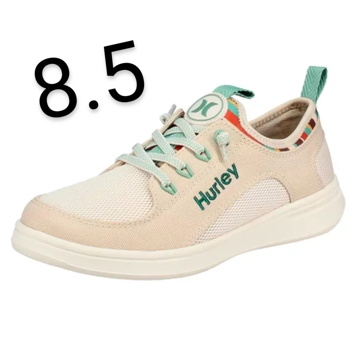 HURLEY CASTAIC WOMEN'S  SHOES BEIGE SIZE 8.5