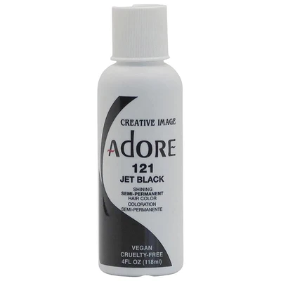C. I. ADORE 121 JET BLACK SEMI-PERMANENT 4 OZ 118ML