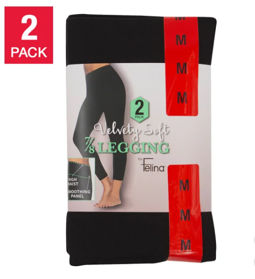 FELINA VELVET SOFT 7/8 LEGGINGS SIZE M