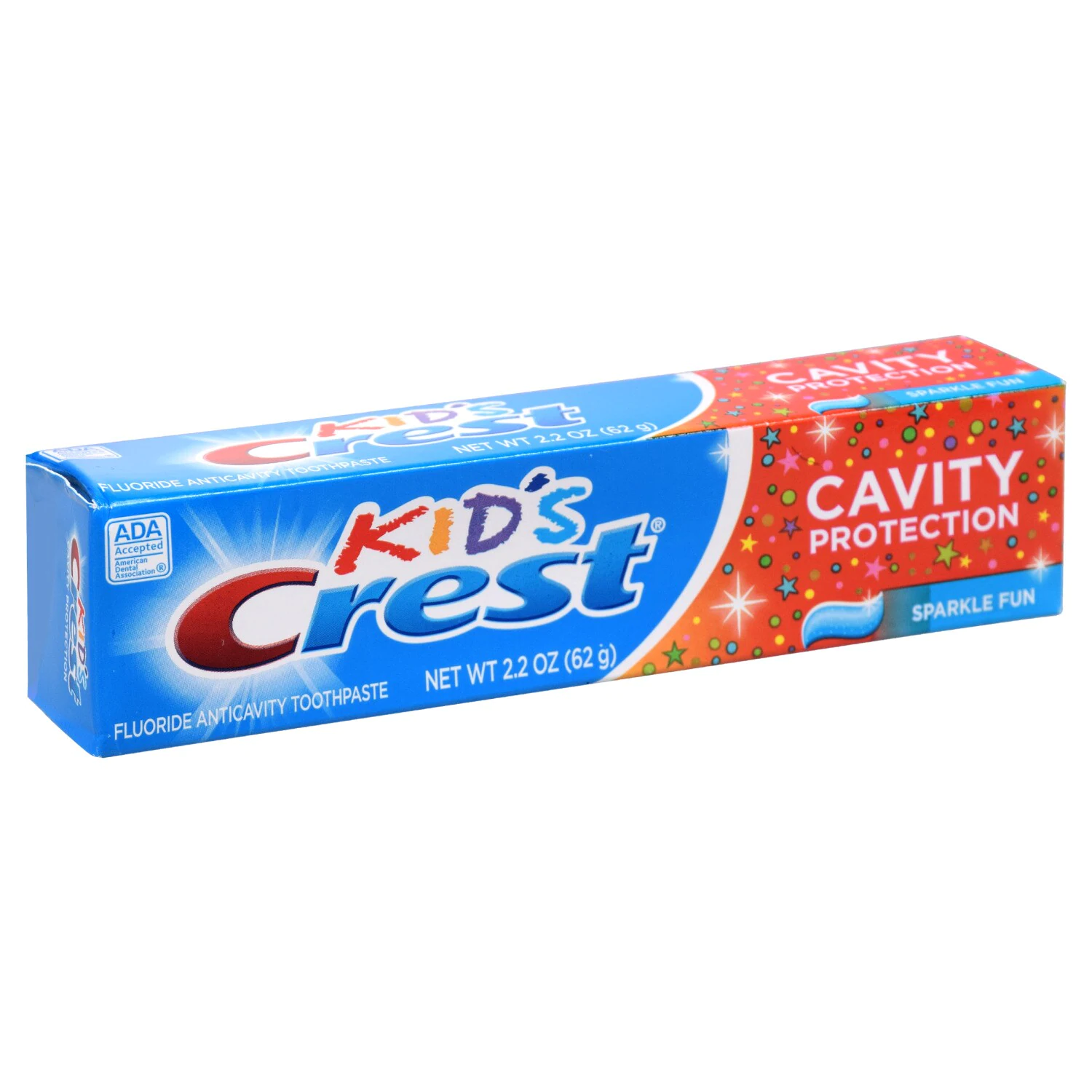 CREST KIDS CAVITY PROTECTION TOOTHPASTE, SPARKLE FUN, 2.2 OZ