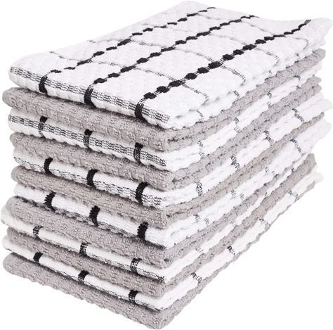 CARE KITCHEN 8 PACK KITCHEN TOWELS 100% COTON 18IN× 28IN 