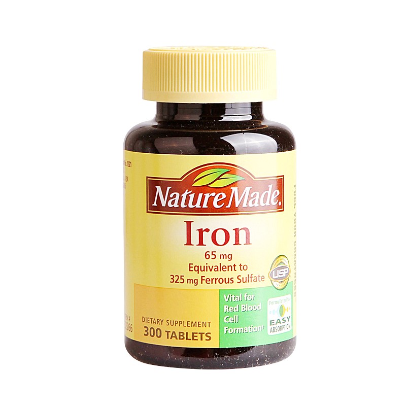NATURE MADE IRON 65 MG  365 TABLETS  DIETARY SUPPLEMENT