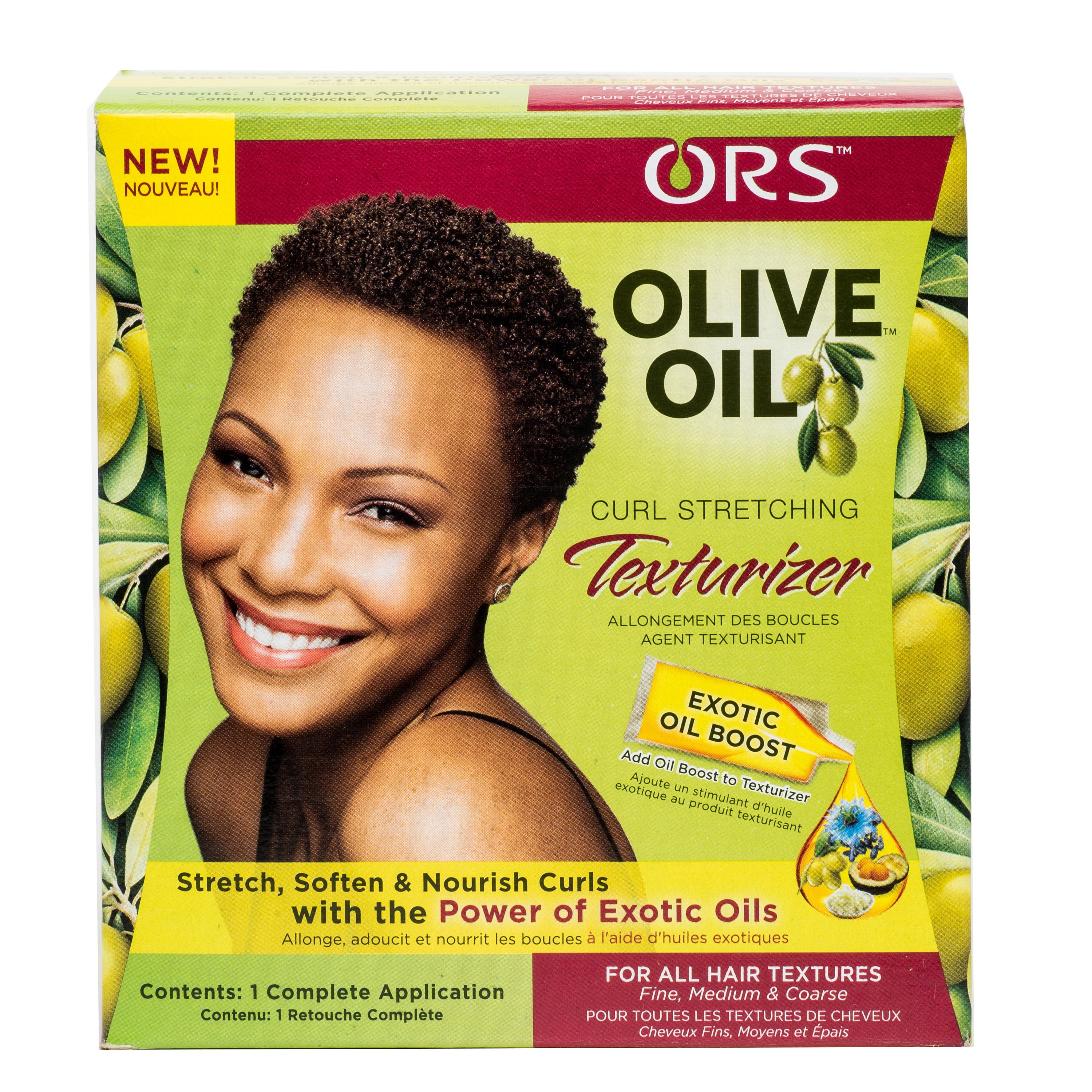 ORS OLIVE OIL CURL STRETCHING TEXTURIZER KIT  SMALL SECTION RELAXER