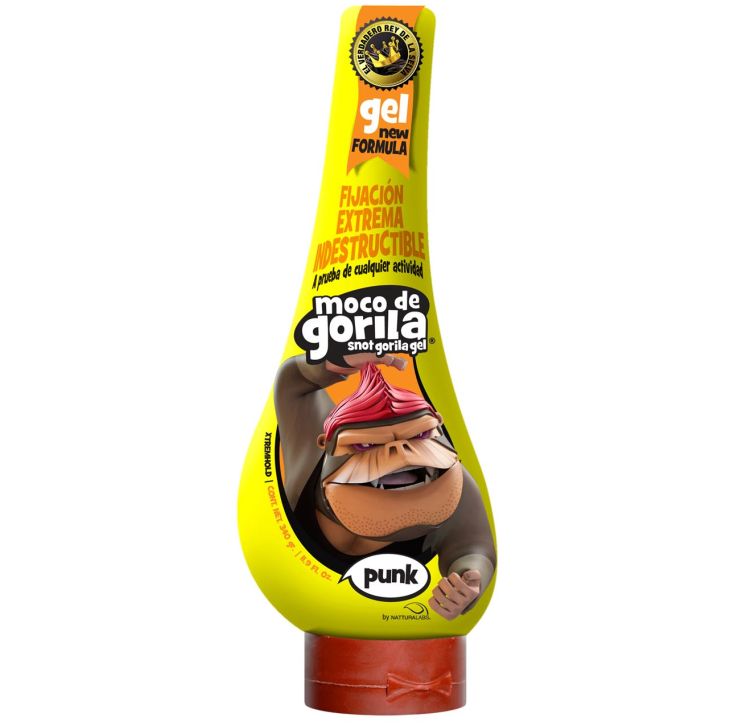 MOCO DE GORILA PUNK NOURISHING YELLOW SQUEEZE HAIR STYLING GEL, 11.9 FL OZ