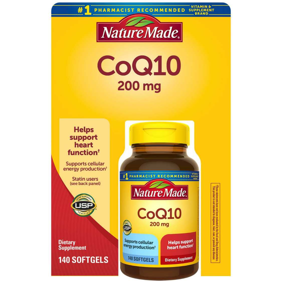 NATURE MADE COQ10 200 MG. 140 SOFTGELS	
