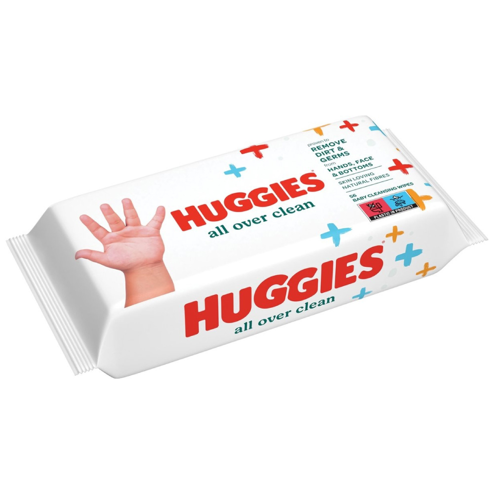 HUGGIES ALL OVER CLEAN 56 BABY CLEANSING WIPES
