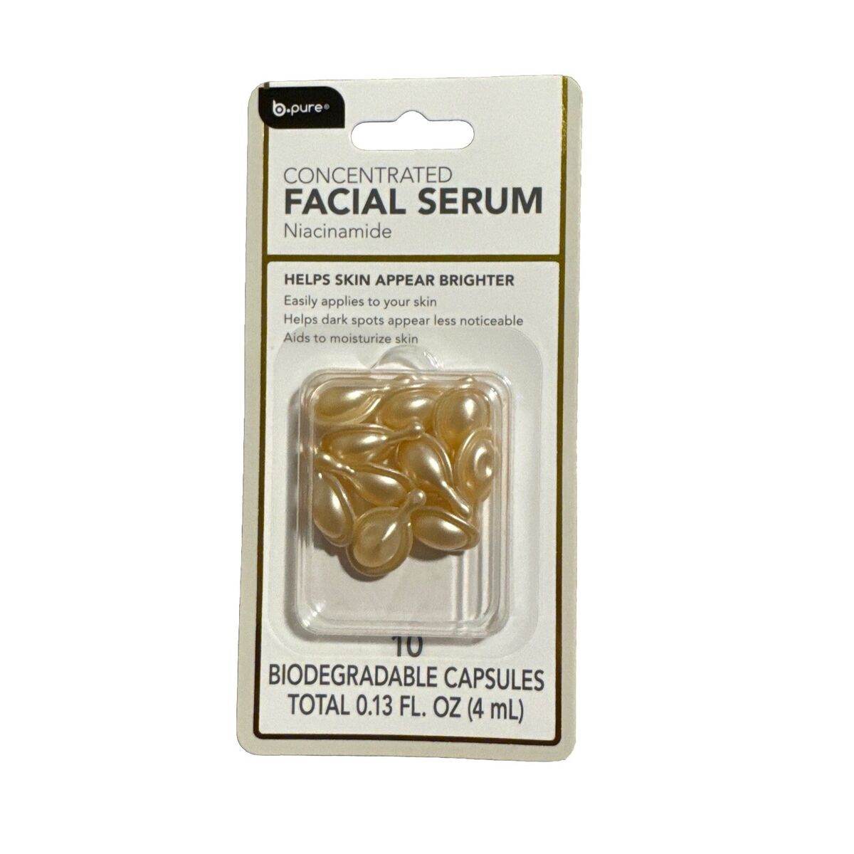 CONCENTRATED FACIAL SERUM NIACINAMIDE 10 BIODEGRADABLE CAPSULES