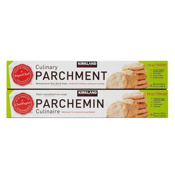 KIRKLAND SIGNATURE PARCHEMIN CULINAIRE PAPIER ANTIADHESIF TOUT USAGE - 19M² (38CM * 50M) - PACK