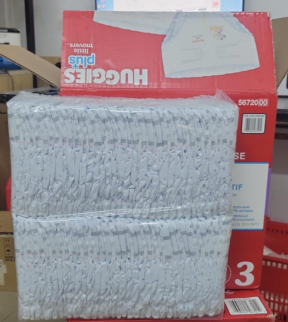 HUGGIES THE PLUS PROMISE 68 DIAPERS SIZE 3 - DETAIL