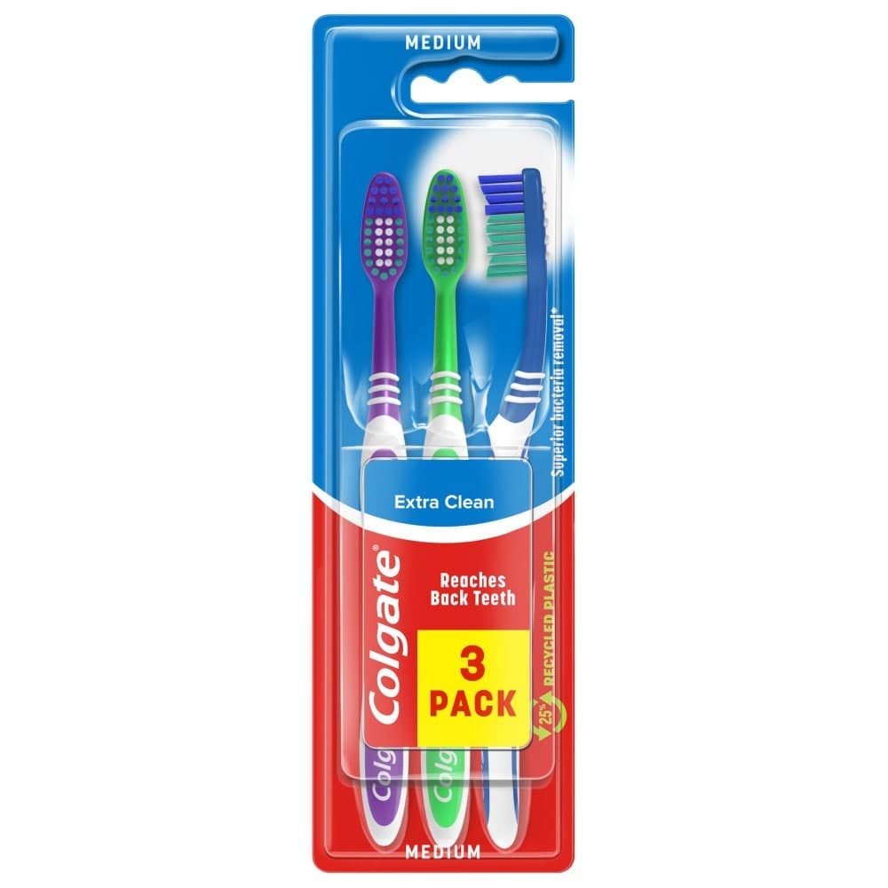 COLGATE CLASSIC CLEAN SOFT TOOTHBRUSH NEW 3 PACK