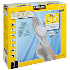 KIRKLAND SIGNATURE NITRILE EXAM GLOVES 2-200 COUNT SIZE L