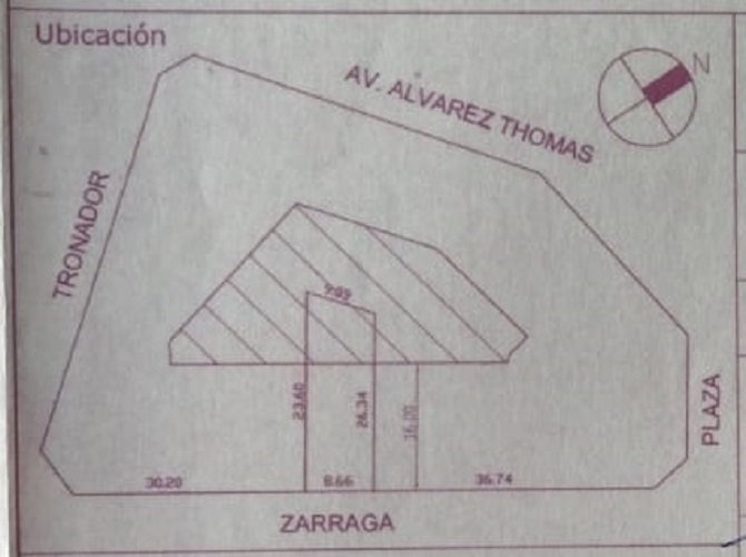 Terreno en Villa Ortúzar
