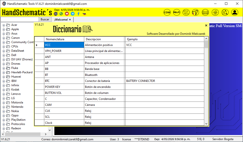 Vista 4 de HandSchematic Tools 12M 1User