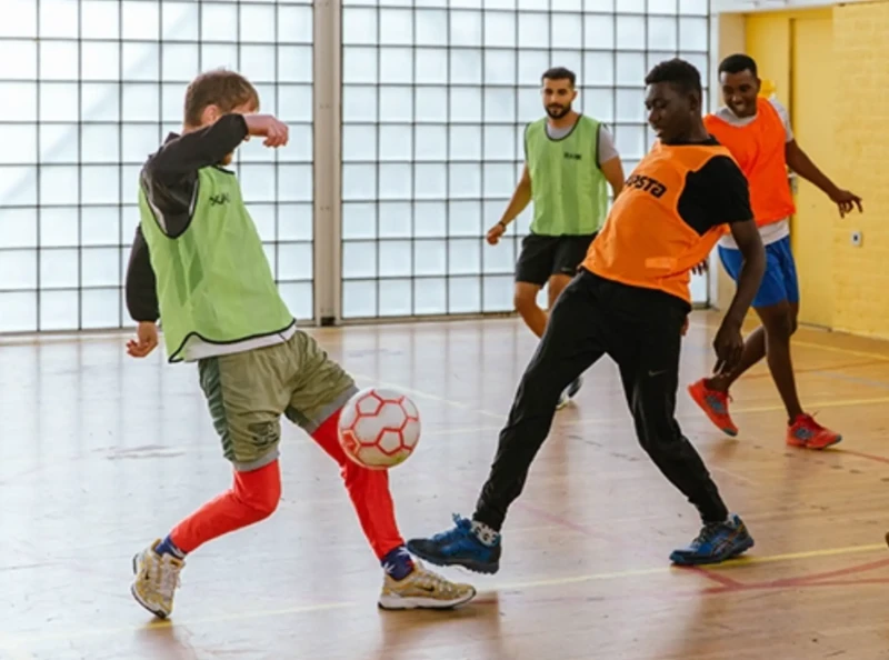 Foto van het event: Voetbaltoernooi met nieuwkomers 💜