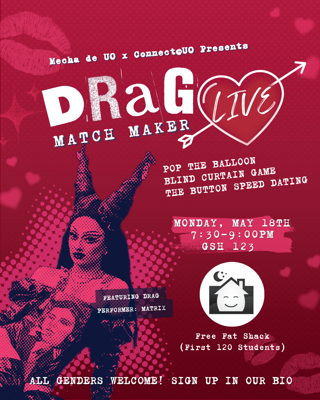 Drag Matchmaker LIVE! presented by Connect@UO & UO Mecha