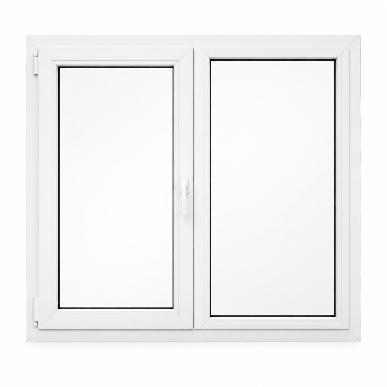 Softline 70 Window - 60 x 60 - Left tilt & turn + fixed preview 2