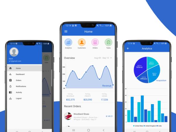 Android Dashboard App Template