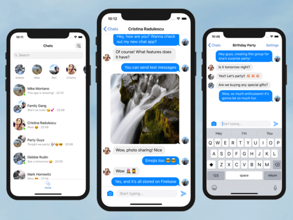 Swift Chat App Template  