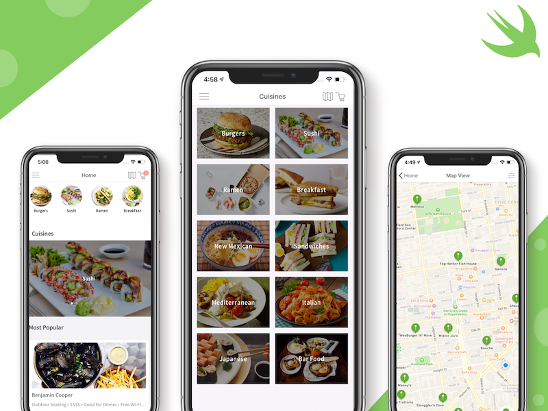 Swift Food Delivery App Templates