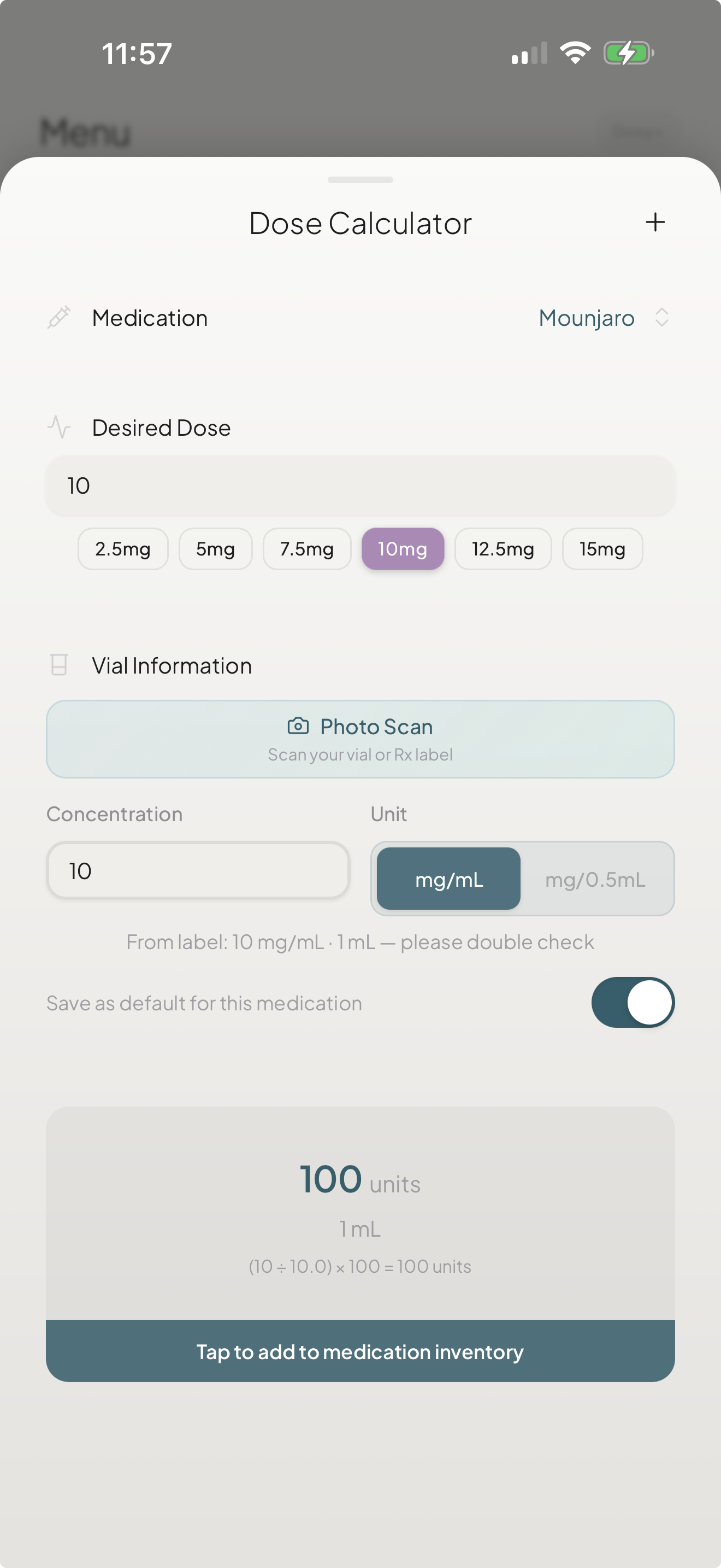 Dosy Dose Calculator for compounded GLP-1