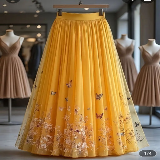Photo of Elegant printed long skirt
