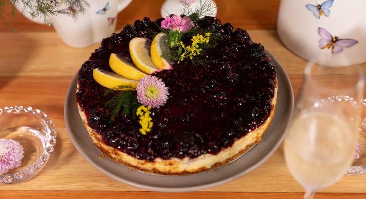 Cheese cake de frutas vermelhas e limão siciliano