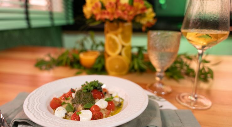 Risoto Caprese com Arroz Pérola